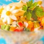 Швидкий салат з креветками і кукурудзою «рецепти салатів (салат) Швидкий салат з креветками і кукурудзою «рецепти салатів
