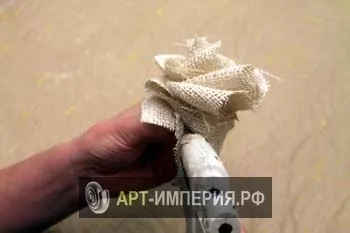 Букет квітів з мішковини своїми руками, квіти з мішковини своїми руками майстер клас, букет з
