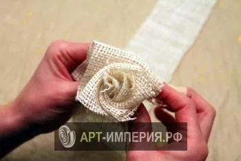 Букет квітів з мішковини своїми руками, квіти з мішковини своїми руками майстер клас, букет з