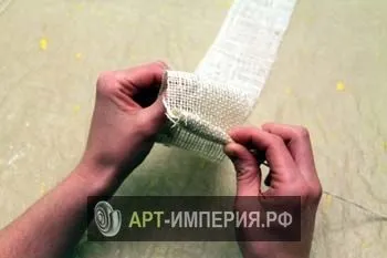 Букет квітів з мішковини своїми руками, квіти з мішковини своїми руками майстер клас, букет з