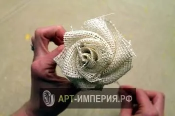 Букет квітів з мішковини своїми руками, квіти з мішковини своїми руками майстер клас, букет з