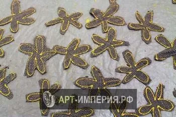 Букет квітів з мішковини своїми руками, квіти з мішковини своїми руками майстер клас, букет з