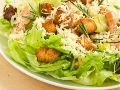 Цезар з куркою класичний рецепт простого салату (класичний) Цезар з куркою класичний рецепт простого салату