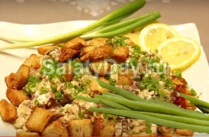 Салат з шпрот - презентабельна закуска з оригінальним смаком рецепт з фото і відео