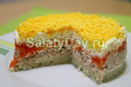 Салат з шпрот - презентабельна закуска з оригінальним смаком рецепт з фото і відео