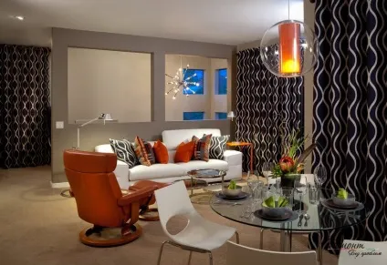 Чорні шпалери в інтер'єрі квартири ідеї темного дизайну стін на фото (чорні шпалери в інтер'єрі) Чорні шпалери в інтер'єрі квартири ідеї темного дизайну стін на фото