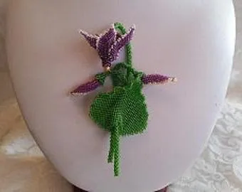 Цикламен з бісеру