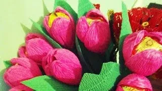 Робимо красиві тюльпани з паперу, ера дитинства (красиві) Робимо красиві тюльпани з паперу, ера дитинства