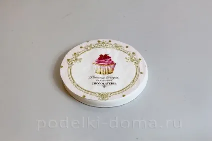 Декупаж жерстяної банки для солодощів (бляшаний) Декупаж жерстяної банки для солодощів