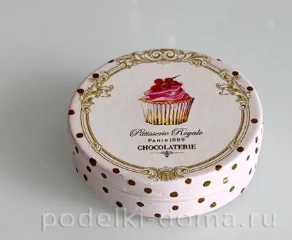 Декупаж жерстяної банки для солодощів (майстер-клас) Декупаж жерстяної банки для солодощів