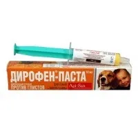 Дірофен-паста 20 і 60 - інструкція із застосування (дірофен-паста) Дірофен-паста 20 і 60 - інструкція для медичного застосування