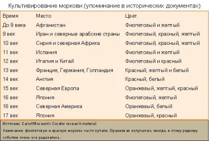 До 19 століття морква була фіолетовою!
