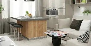 Двокімнатна квартира в сучасному стилі з дитячої на двох фото проекту