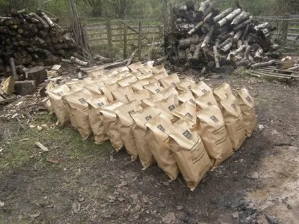 Деревне вугілля своїми руками