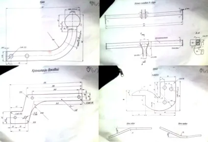 Саморобний фаркоп на рено Дастер своїми руками креслення, розміри (креслення) Саморобний фаркоп на рено Дастер своїми руками креслення, розміри