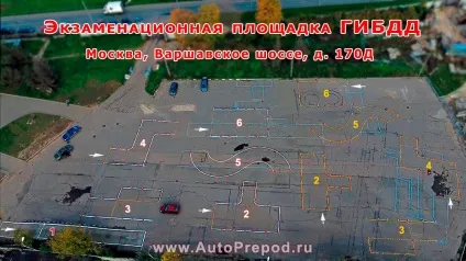 Гибдд на варшавському шосе 170 д екзаменаційний маршрут Бутово Анін ЮЗАО Москви