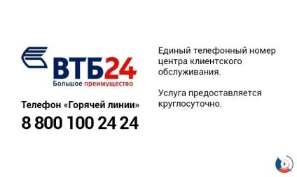 Гаряча лінія банк ВТБ 24 (банк) Гаряча лінія банк ВТБ 24