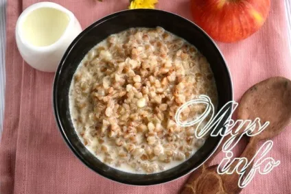 Гречана каша на молоці в мультиварці рецепт з фото
