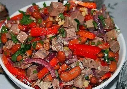 Грузинський салат з волоськими горіхами 7 оригінальних рецептів