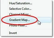 Інструмент карта градієнта (gradient map) в фотошопі