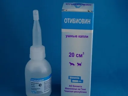 Інструкція по застосуванню вушних крапель отібіовін для собак і кішок дозування, схема лікування (отібіовін) Інструкція по застосуванню вушних крапель отібіовін для собак і кішок дозування, схема лікування