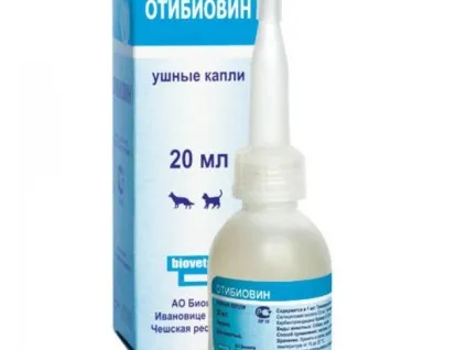 Інструкція по застосуванню вушних крапель отібіовін для собак і кішок дозування, схема лікування (інструкція) Інструкція по застосуванню вушних крапель отібіовін для собак і кішок дозування, схема лікування