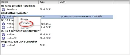 Як додати iscsi адаптер в esxi 5