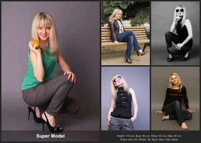 Sedcard, model card, comp card, zed card, композіткі моделі