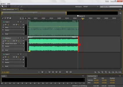 Як якісно обрізати трек в adobe audition