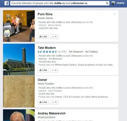 Як використовувати соціальний пошук facebook в маркетингу (блогерів яких підписані) Як використовувати соціальний пошук facebook в маркетингу