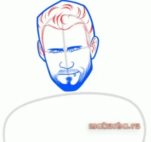 Як намалювати cm punk (рестлер, спорт), як легко і просто малювати олівцем, ручкою або (середній рівень) Як намалювати cm punk (рестлер, спорт), як легко і просто малювати олівцем, ручкою або