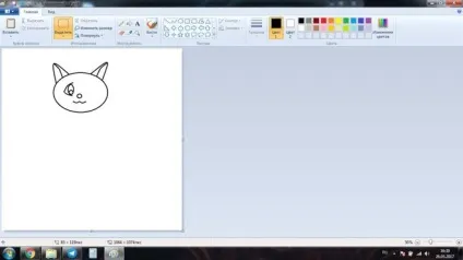 Як намалювати кота, кішку, кошеня в paint