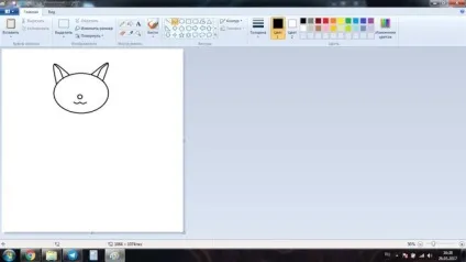 Як намалювати кота, кішку, кошеня в paint