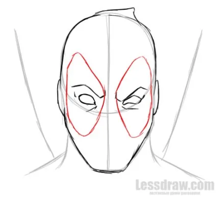 Як намалювати Дедпула олівцем, lessdraw