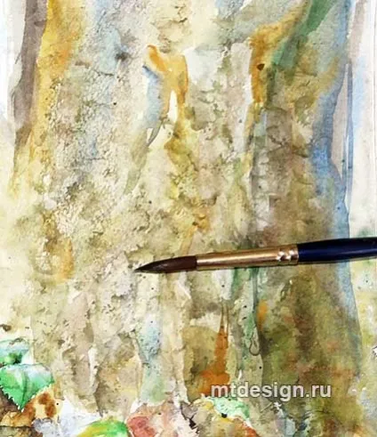 Як намалювати кору дерева аквареллю, mtdesign (кору) Як намалювати кору дерева аквареллю, mtdesign