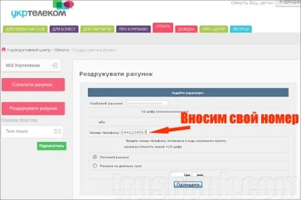 Як оплатити за стаціонарний телефон через інтернет (прямий номер) Як оплатити за стаціонарний телефон через інтернет