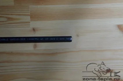 Як підключити саморегулюючий нагрівальний кабель полегшеним комплектом, гріючий кабель