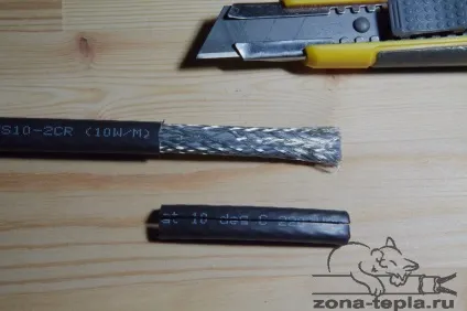 Як підключити саморегулюючий нагрівальний кабель полегшеним комплектом, гріючий кабель