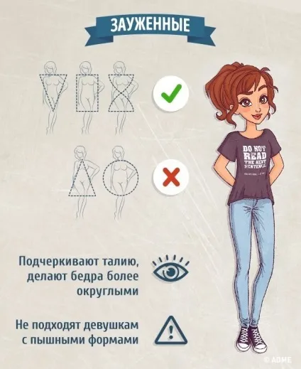Як правильно підбирати джинси за типом фігури (фігури) Як правильно підбирати джинси за типом фігури