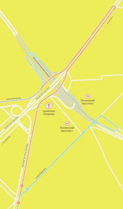 Як проїхати чотири московські розв'язки (Ленінський проспект сторону центру) Як проїхати чотири московські розв'язки