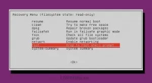 Як скинути пароль в ubuntu