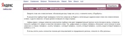 Сервіс wordstat yandex