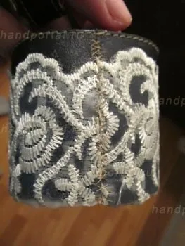 Як зробити широкий браслет своїми руками з мережива і шкіри (браслет) Як зробити широкий браслет своїми руками з мережива і шкіри