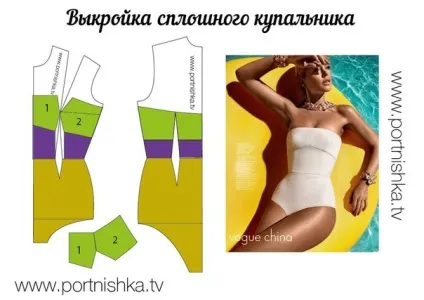 Як зшити купальне плаття - зелений будинок (LiveInternet український Сервіс) Як зшити купальне плаття - зелений будинок