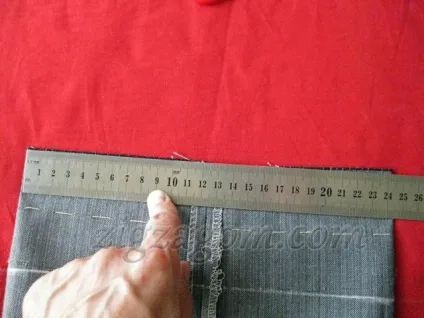 Як вкоротити і підшити чоловічі класичні брюки (лицьового боку брюк) Як вкоротити і підшити чоловічі класичні брюки