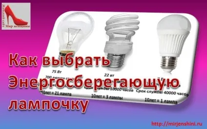 Як вибрати енергозберігаючу лампочку (енергозберігаючу) Як вибрати енергозберігаючу лампочку
