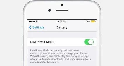 Як включити на iphone режим енергозбереження (режим) Як включити на iphone режим енергозбереження