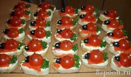 Канапе рецепти з фото для фуршету - 8 ложок (канапе) Канапе рецепти з фото для фуршету - 8 ложок