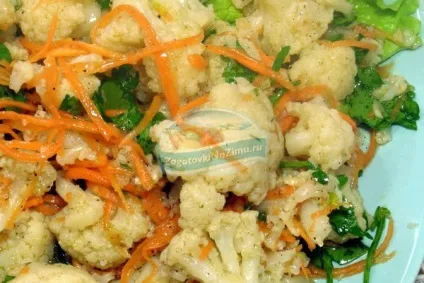 Капуста по-корейськи на зиму кращі рецепти з фото (кольорова капуста по корейськи на зиму) Капуста по-корейськи на зиму кращі рецепти з фото