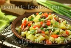 Картопляний салат з квасолею (картопляний) Картопляний салат з квасолею